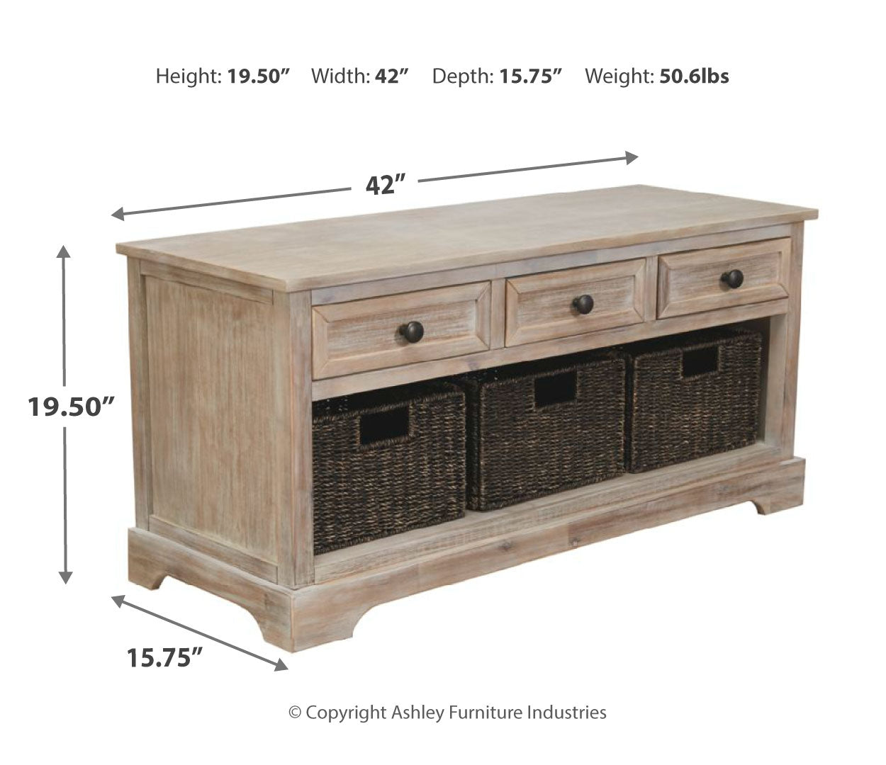 Oslember Storage Bench