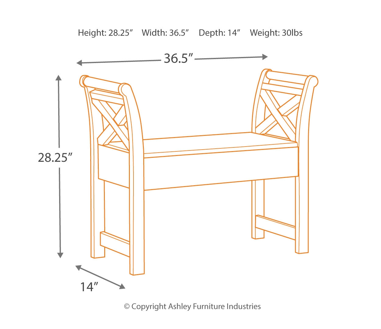 Heron Ridge Accent Bench