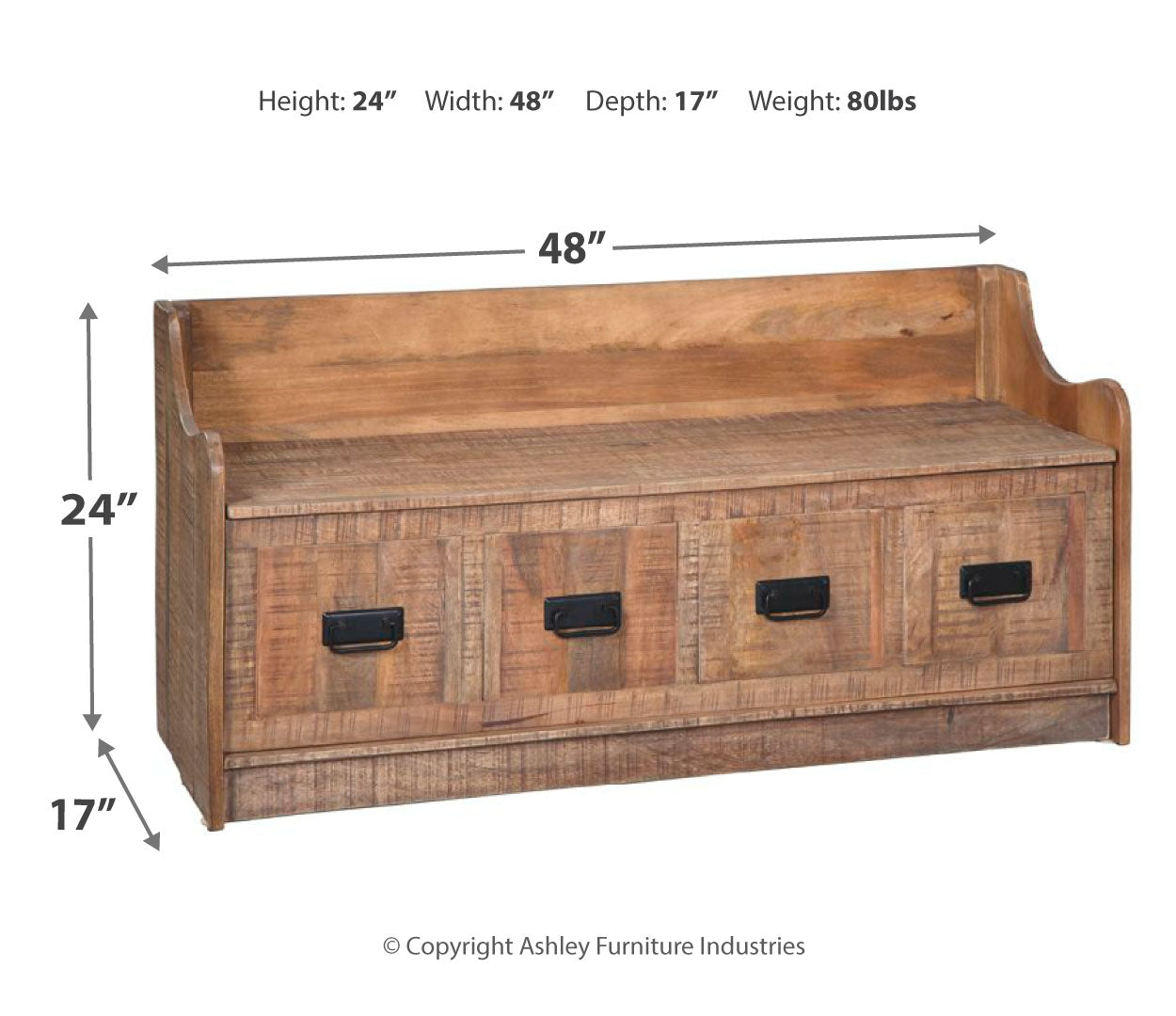 Garrettville Storage Bench