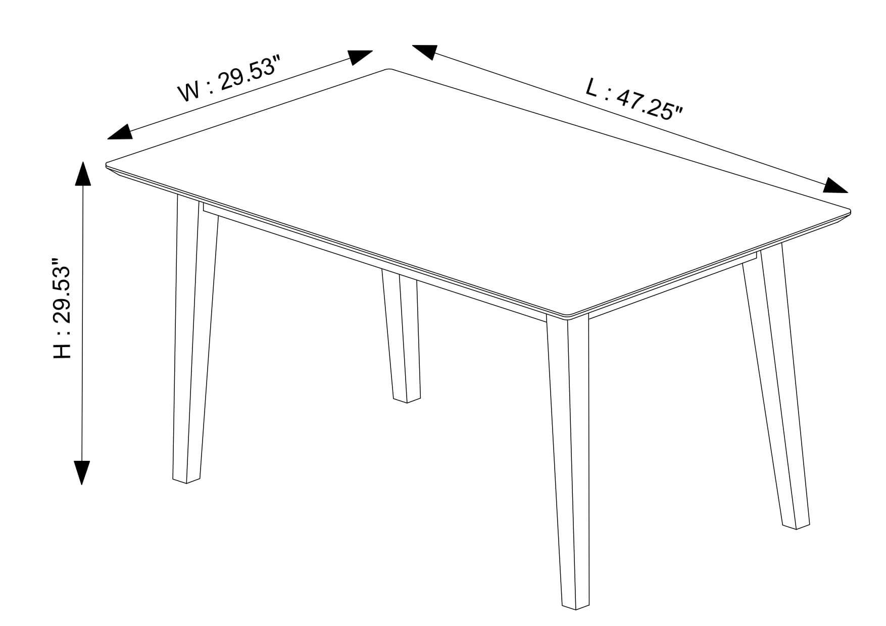 Abbott Dining set with 2 Gray Abbott Benches Small