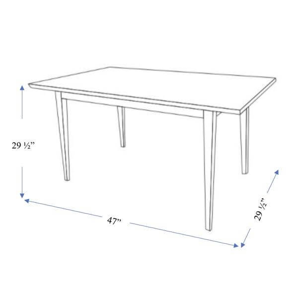 Adira Solid Wood Walnut Small Dining Table