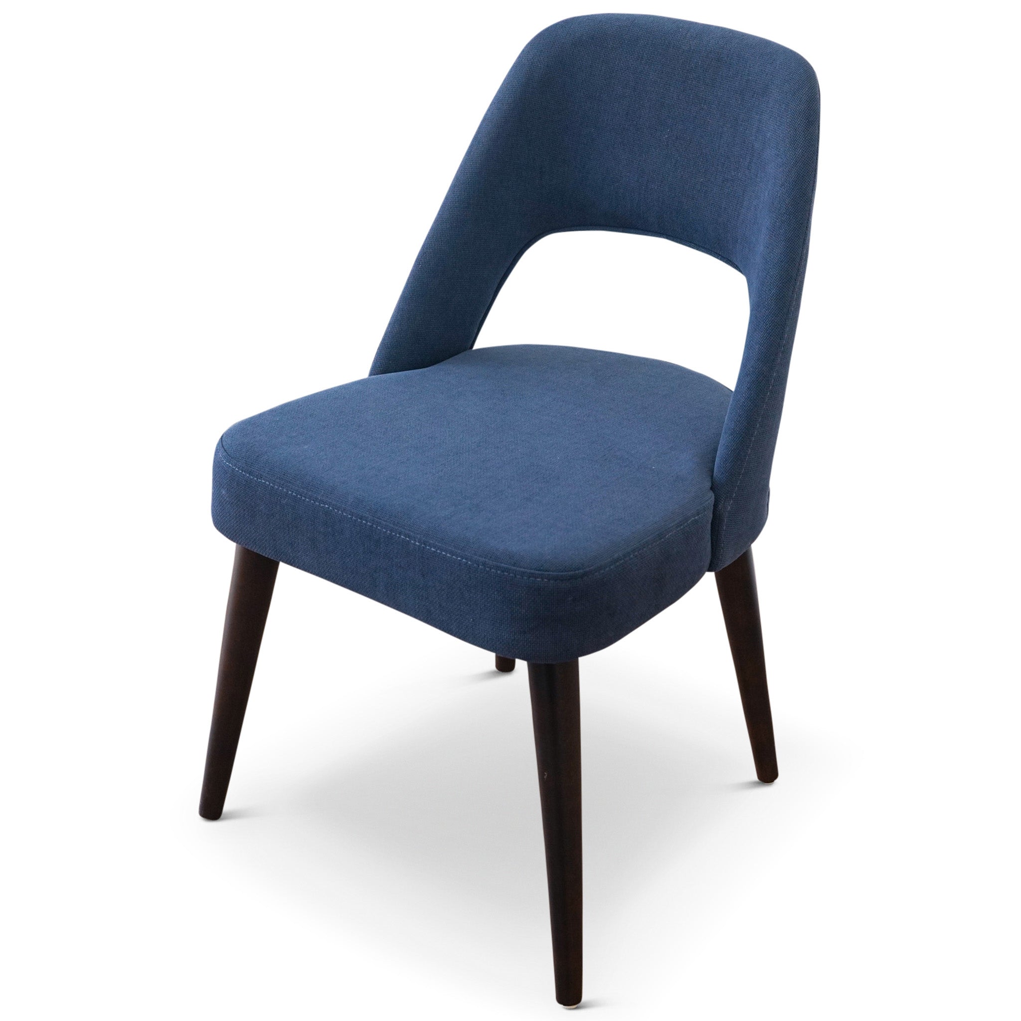 Ariana Modern Dining Chair Navy Blue Fabric