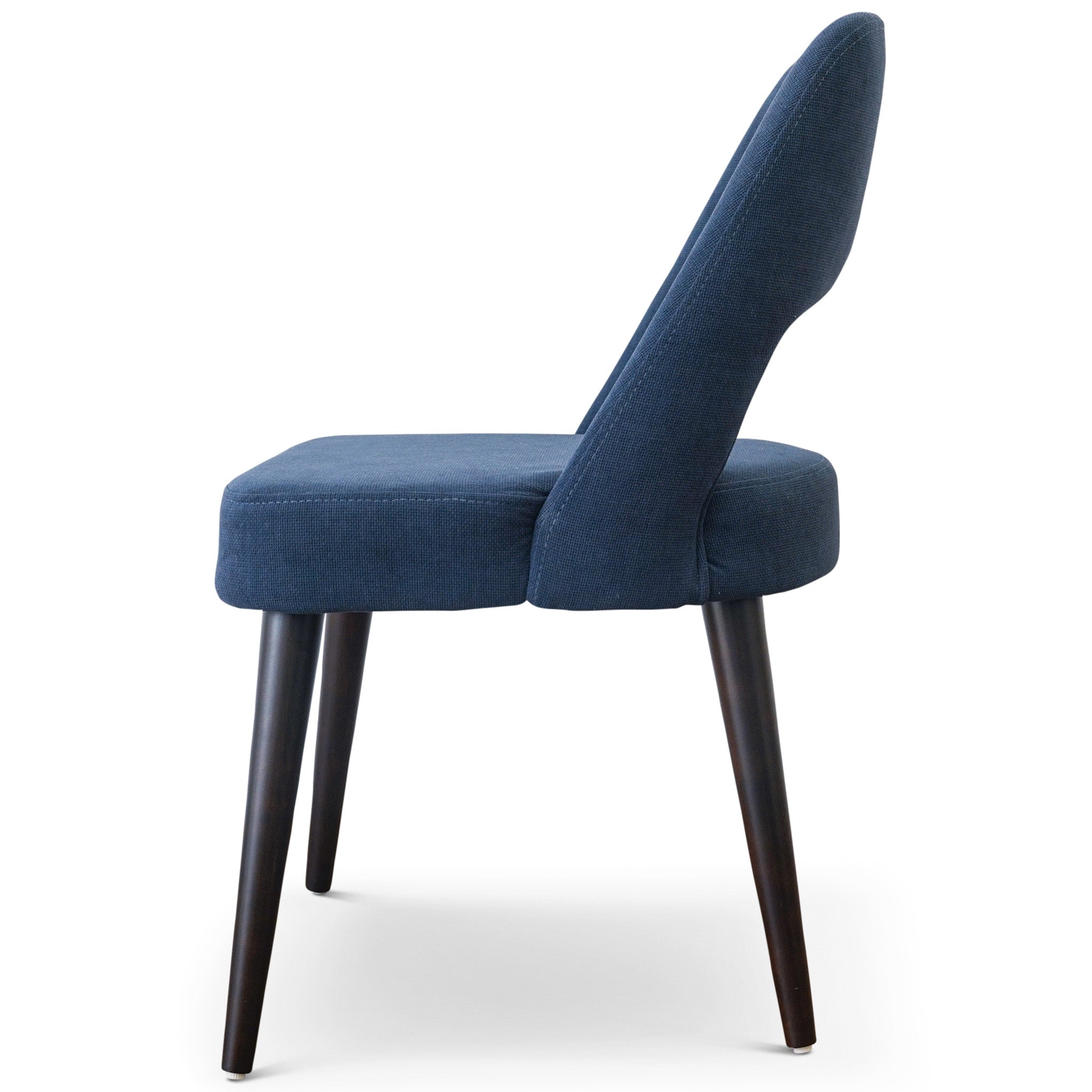 Ariana Modern Dining Chair Navy Blue Fabric