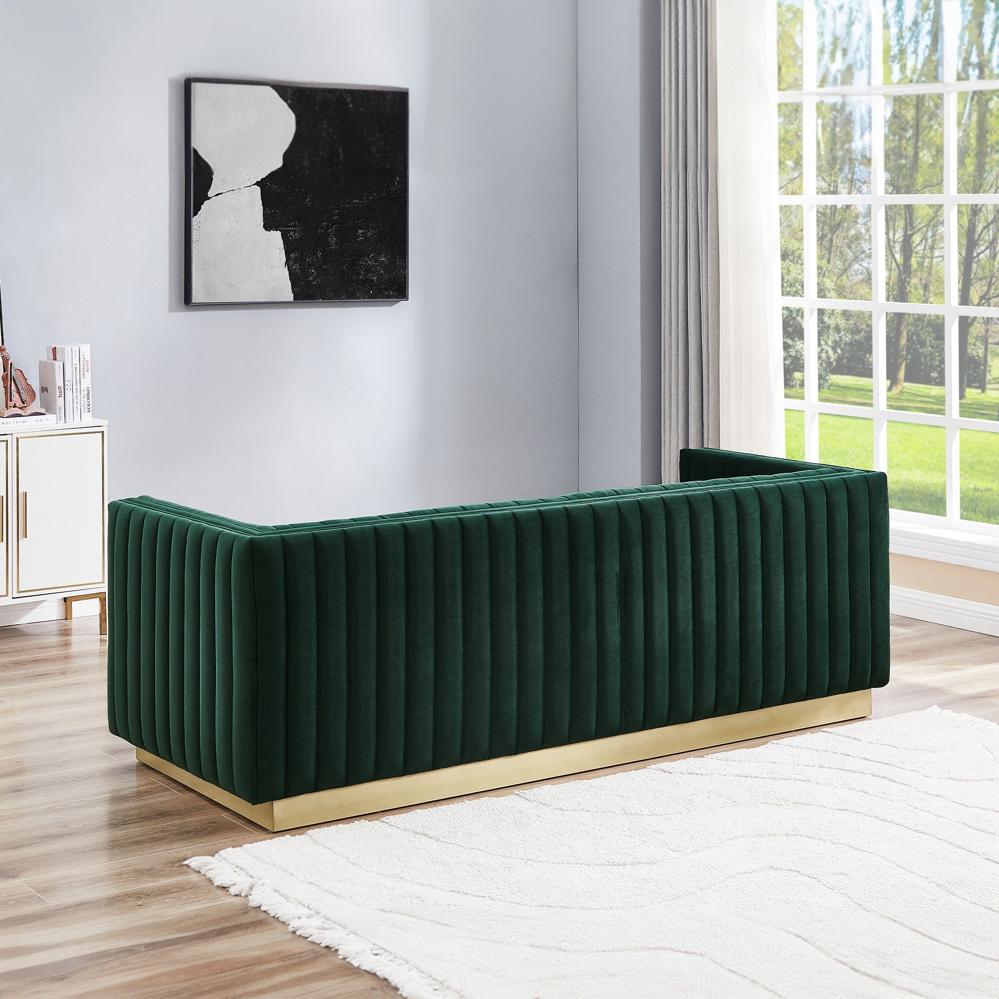 Atlanta Sofa Dark Green Velvet