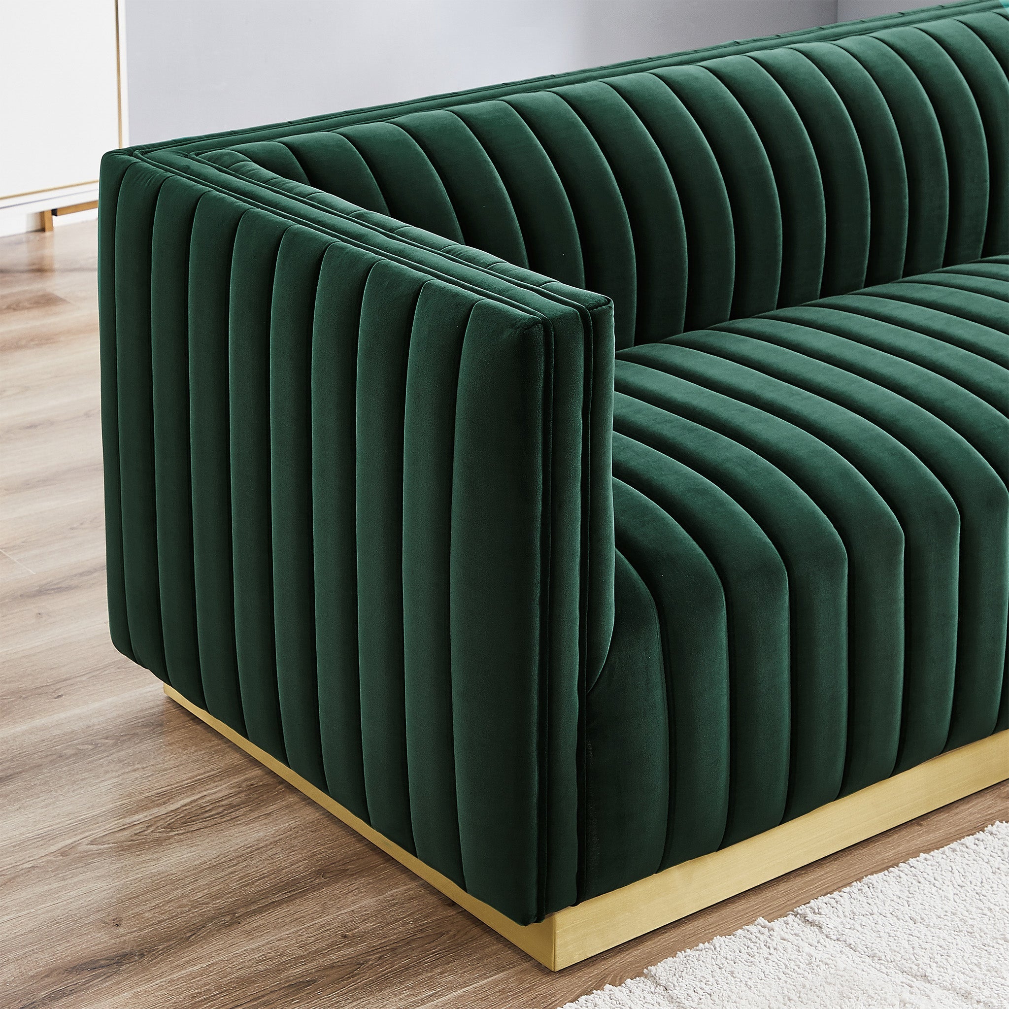 Atlanta Sofa Dark Green Velvet