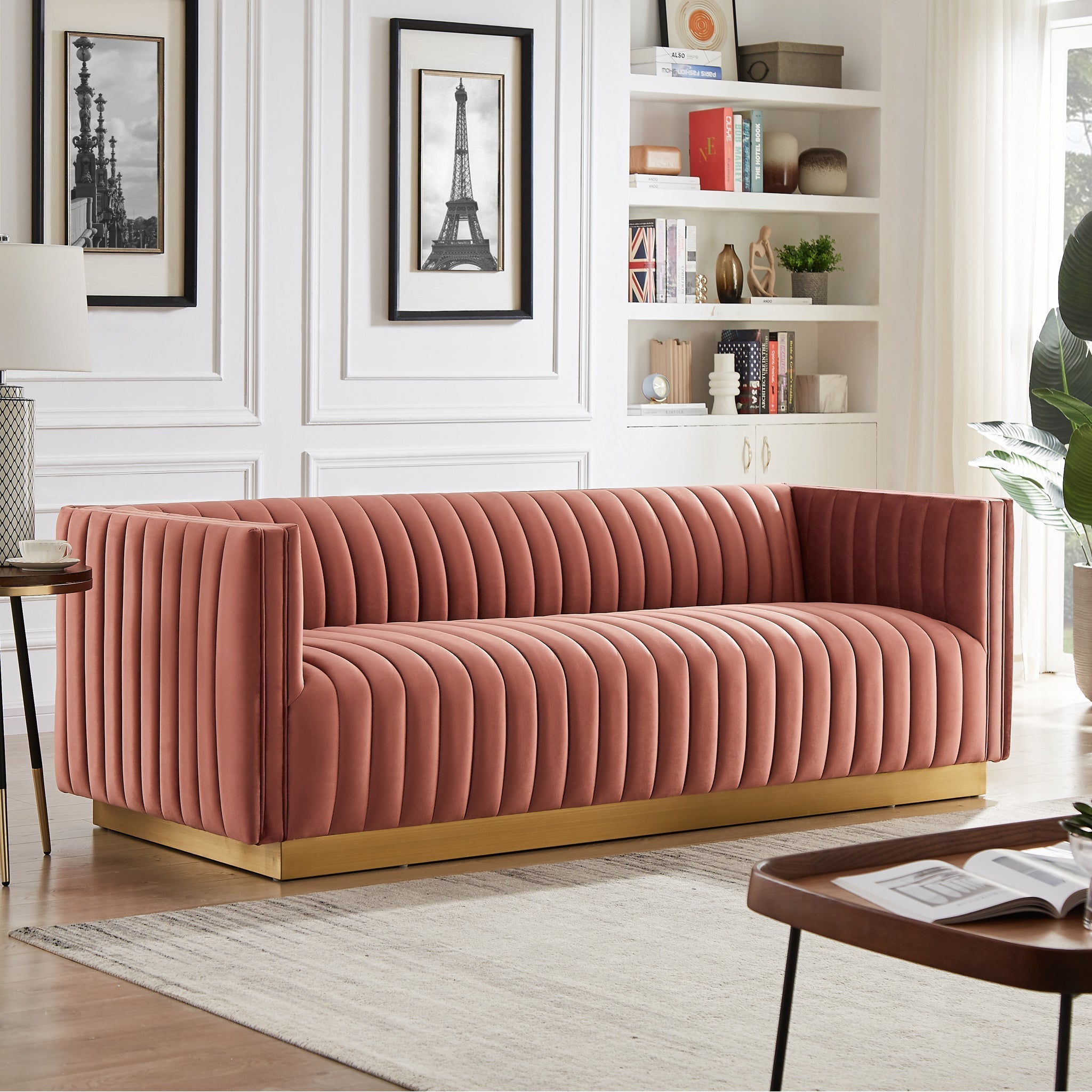 Atlanta Sofa Coral Velvet