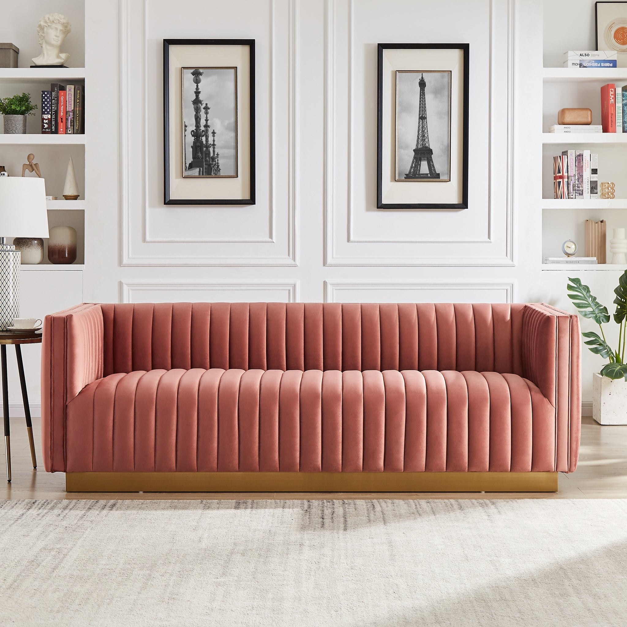 Atlanta Sofa Coral Velvet