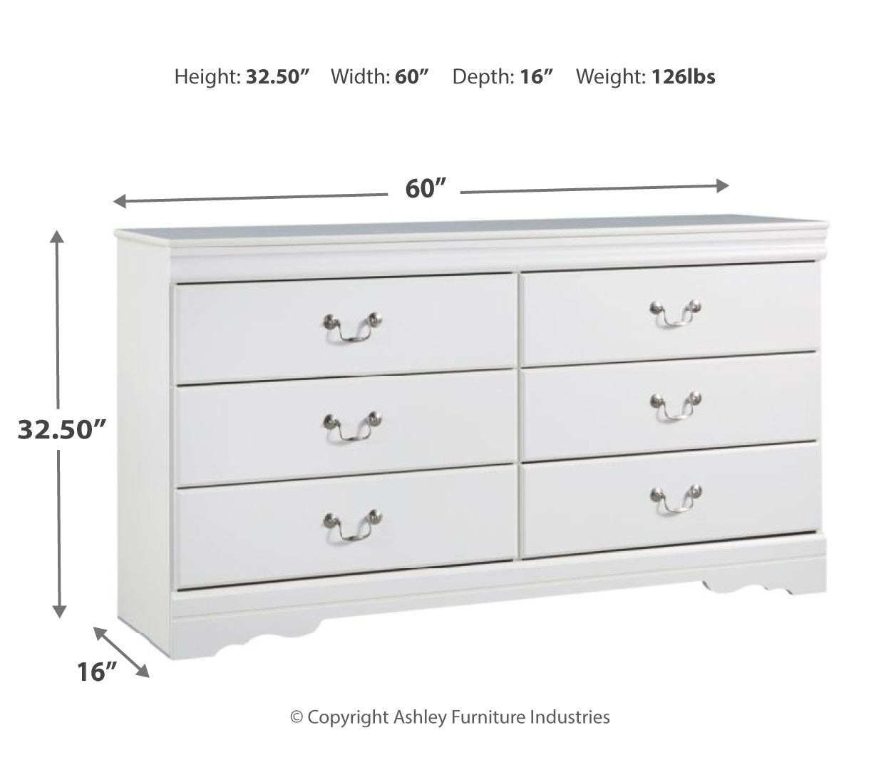 Anarasia Queen Sleigh Bed with Dresser