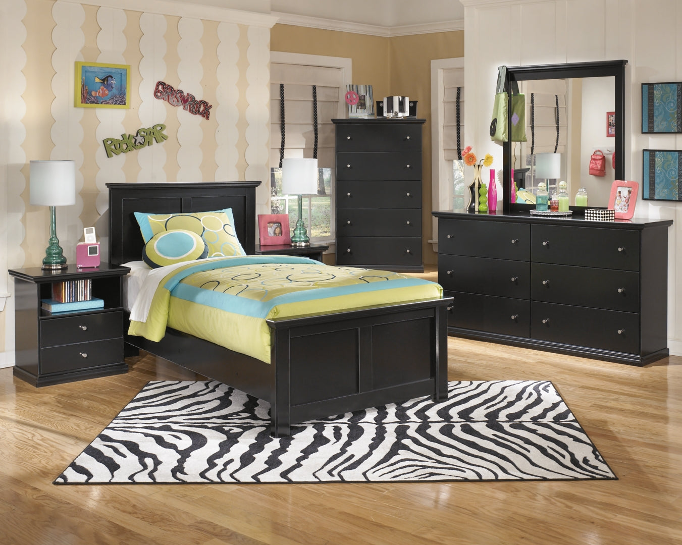 Maribel Twin Panel Bed