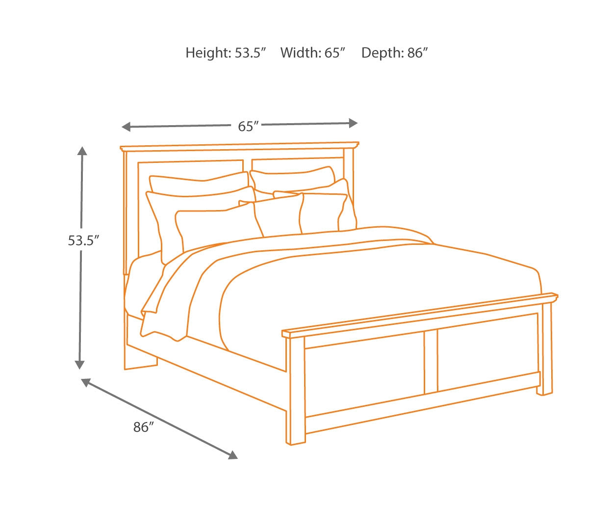 Maribel Queen Panel Bed