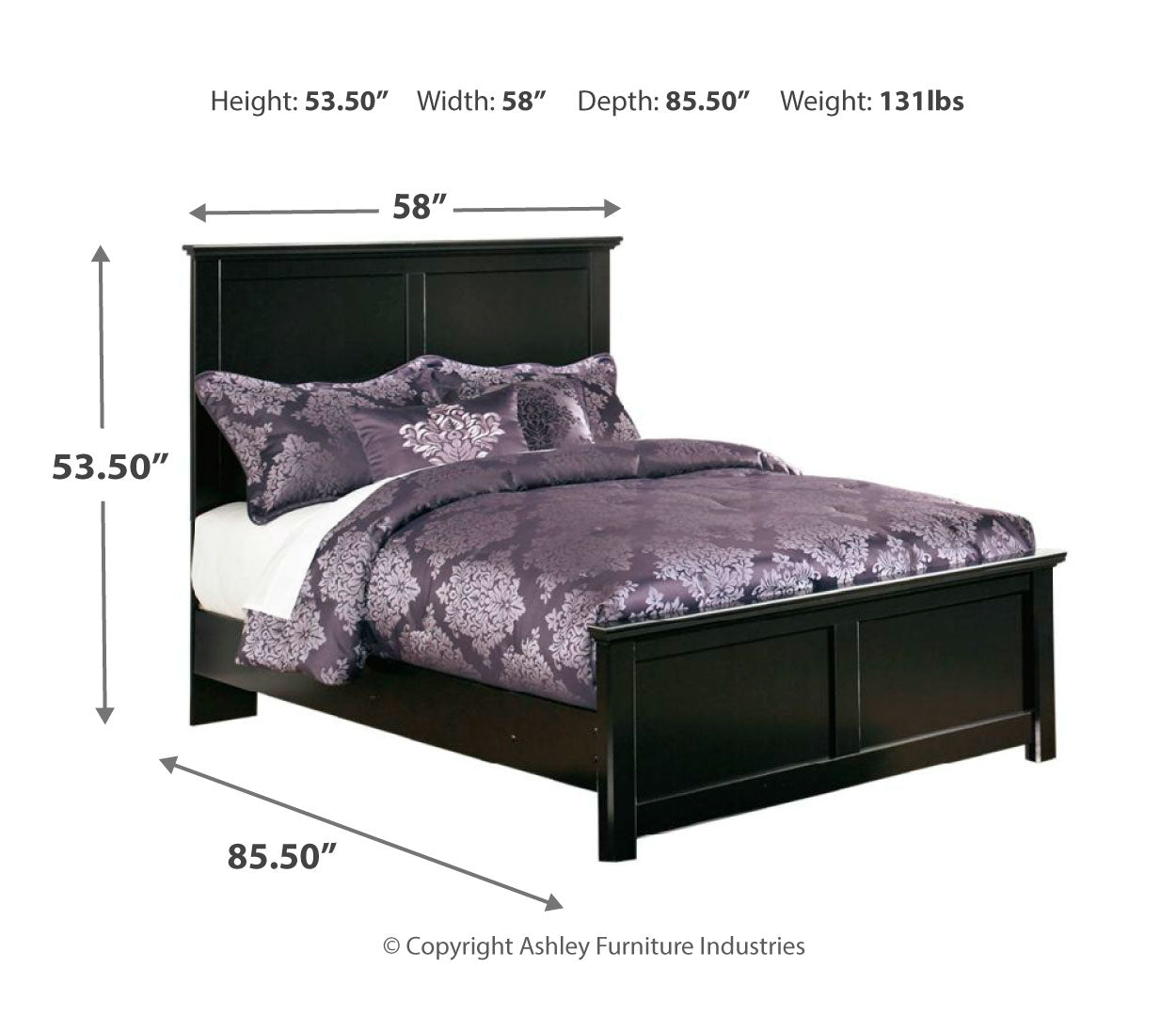 Maribel Full Panel Bed