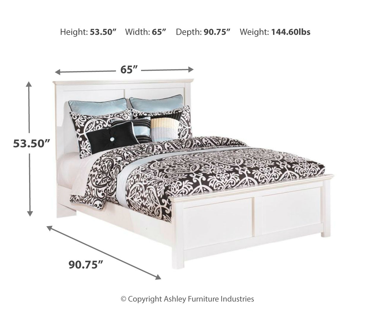 Bostwick Shoals Queen Panel Bed with Mirrored Dresser