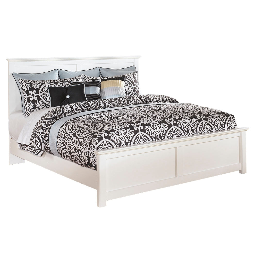 Bostwick Shoals King Panel Bed with Mirrored Dresser