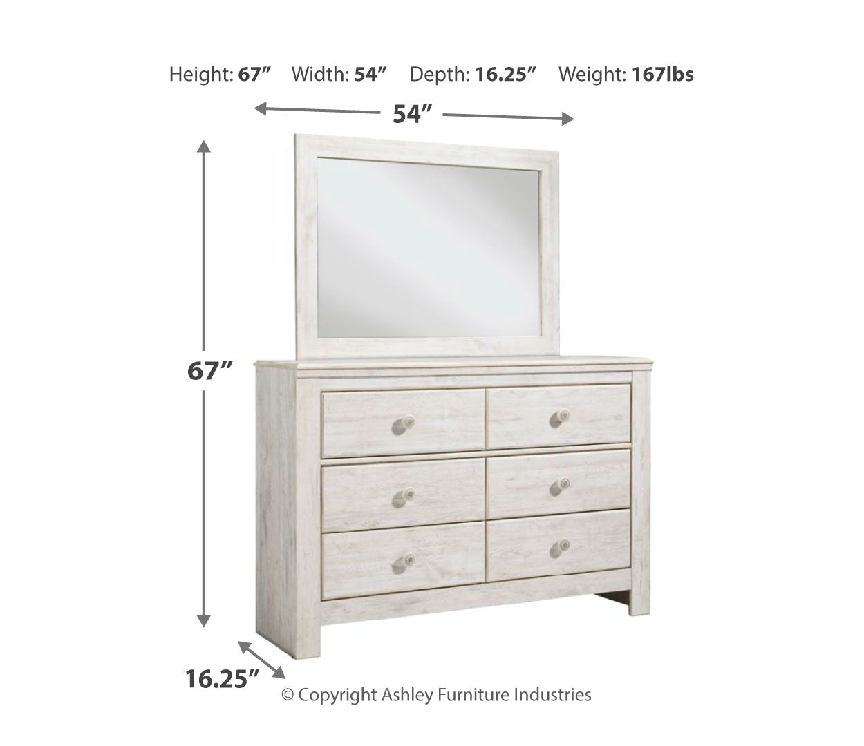 Paxberry Dresser and Mirror