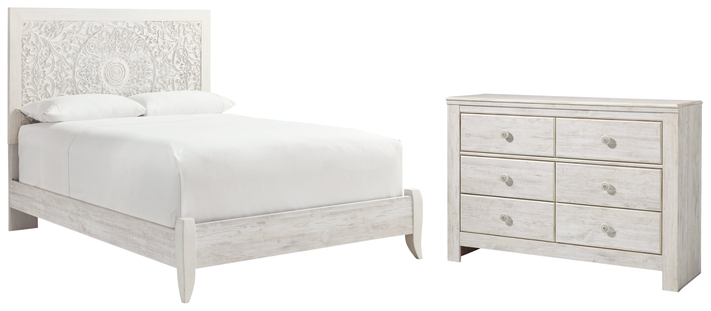 Paxberry Queen Panel Bed with Dresser