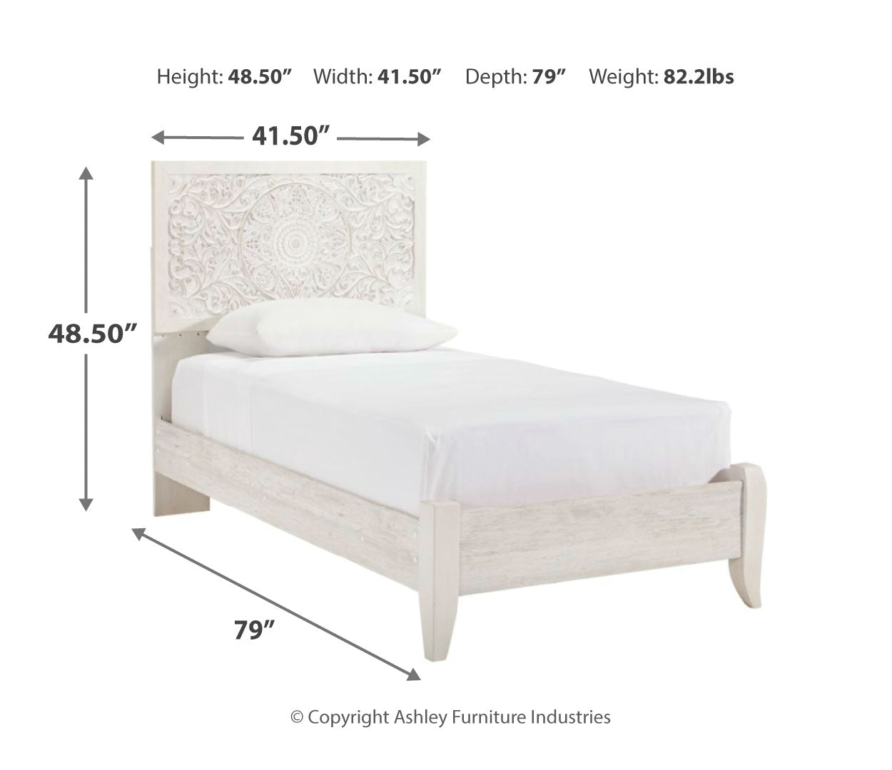 Paxberry Twin Panel Bed