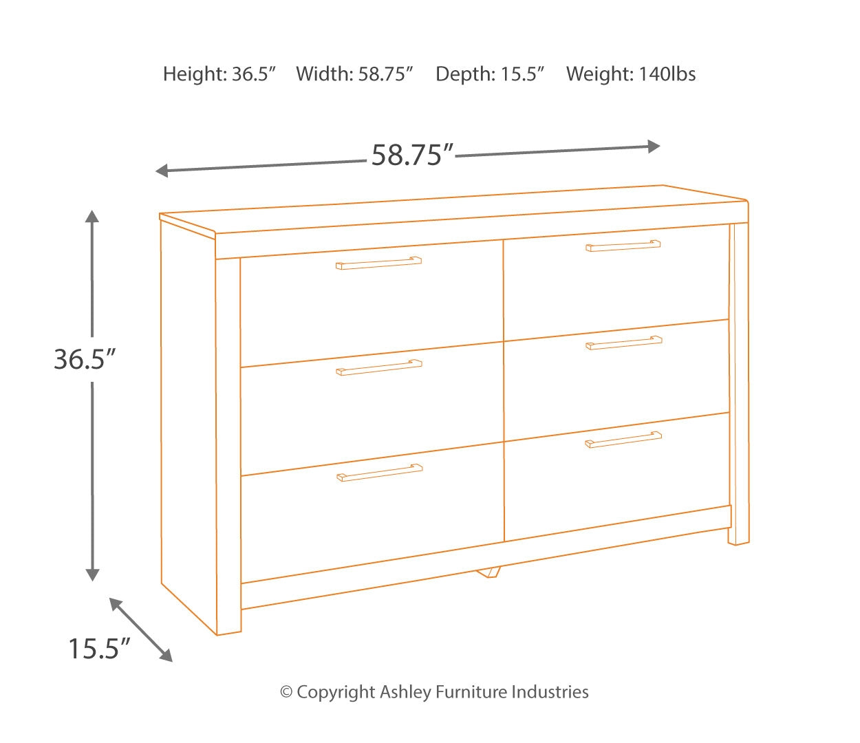 Derekson King Panel Bed with 6 Storage Drawers with Dresser