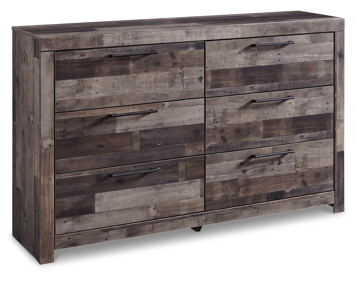 Derekson King Panel Bed with 2 Storage Drawers with Dresser