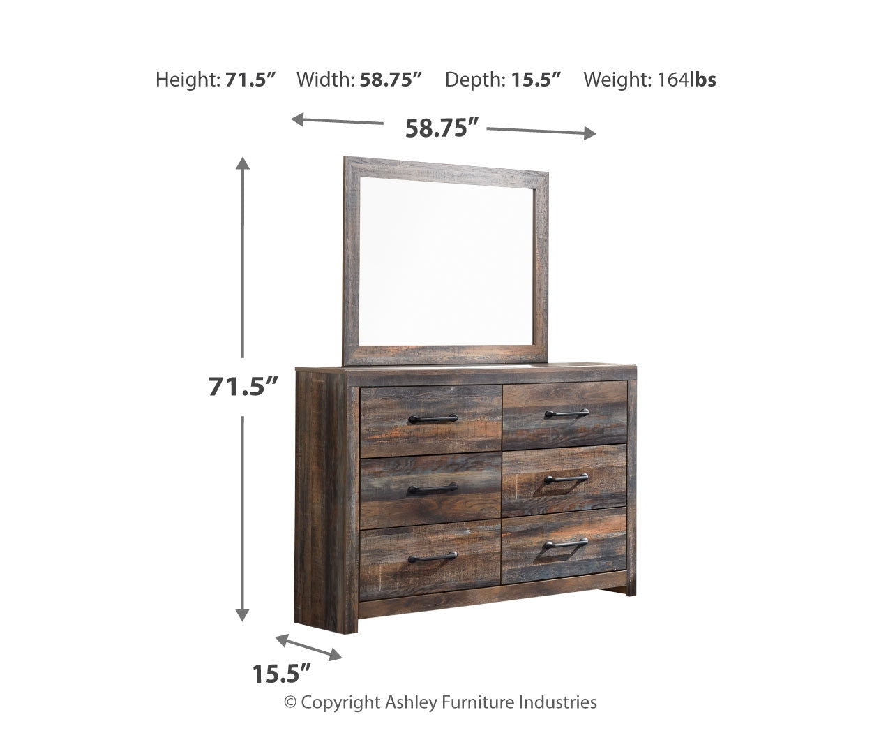 Drystan Dresser and Mirror