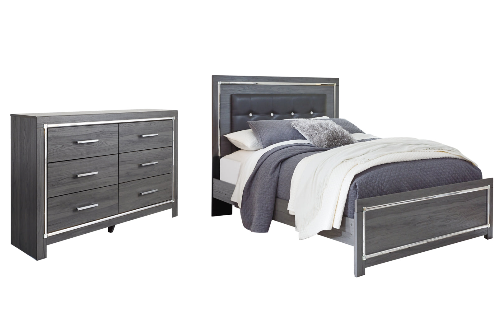 Lodanna Queen Panel Bed with Dresser