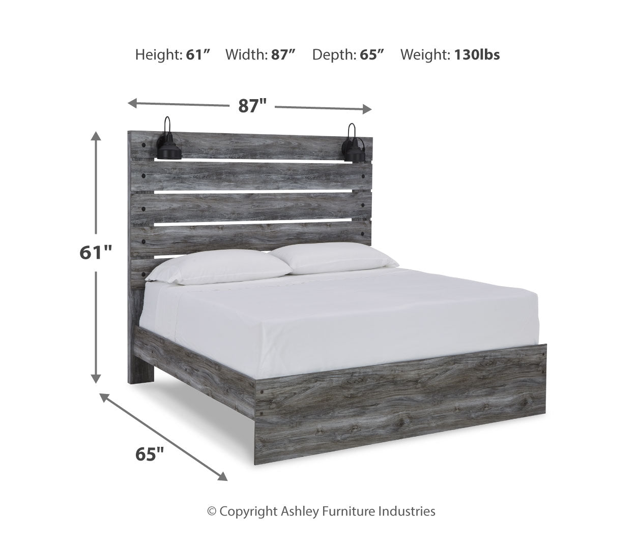 Baystorm Queen Panel Bed with Dresser