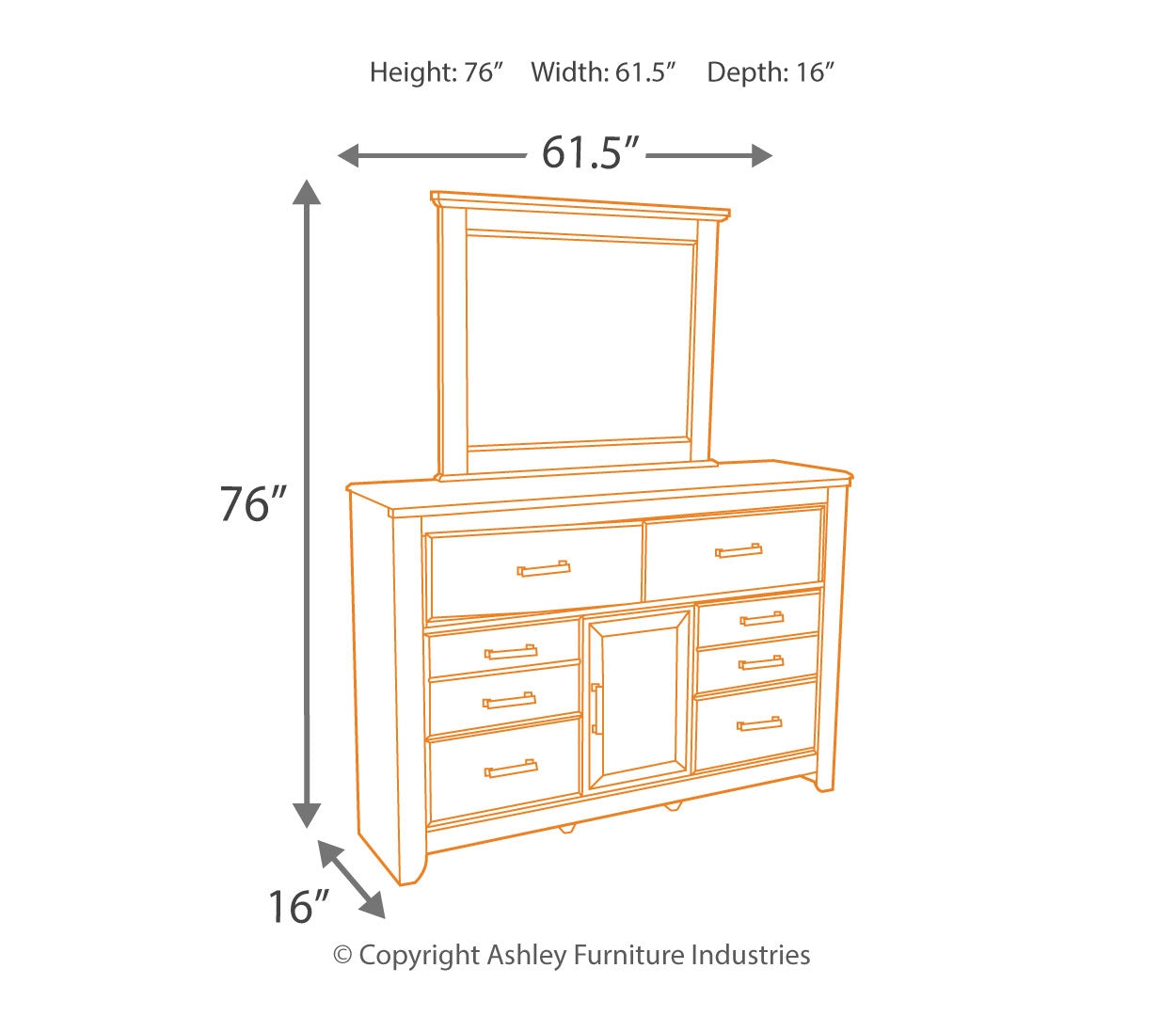 Juararo King Panel Bed with Dresser