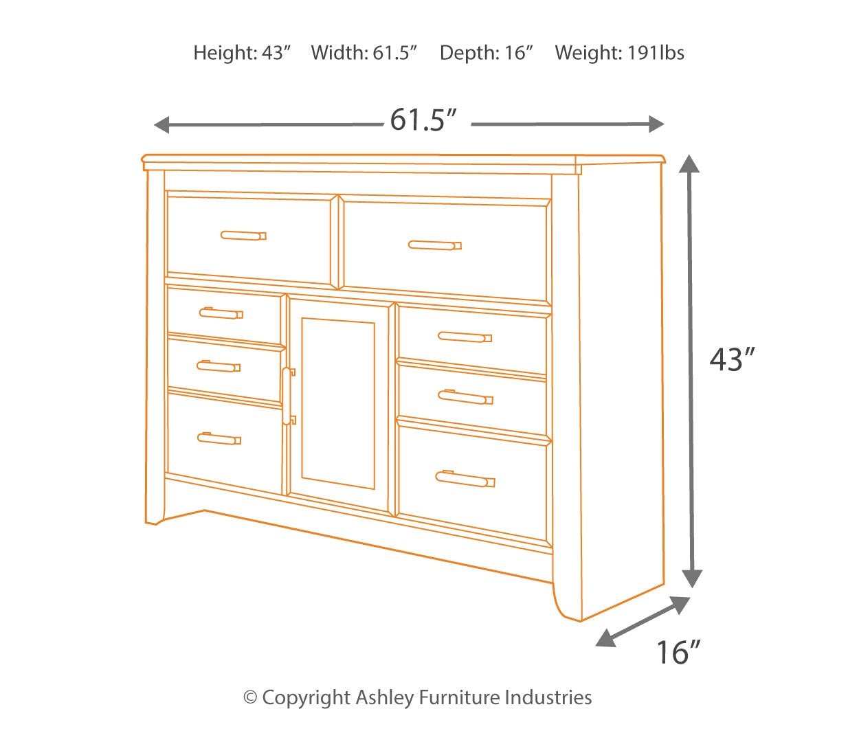 Juararo King/California King Panel Headboard Bed with Dresser