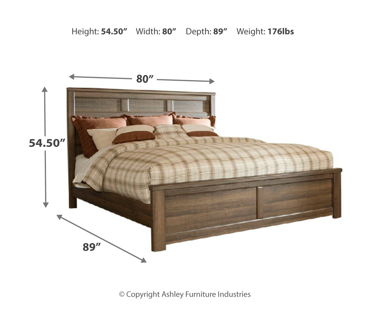 Juararo California King Panel Bed with Dresser