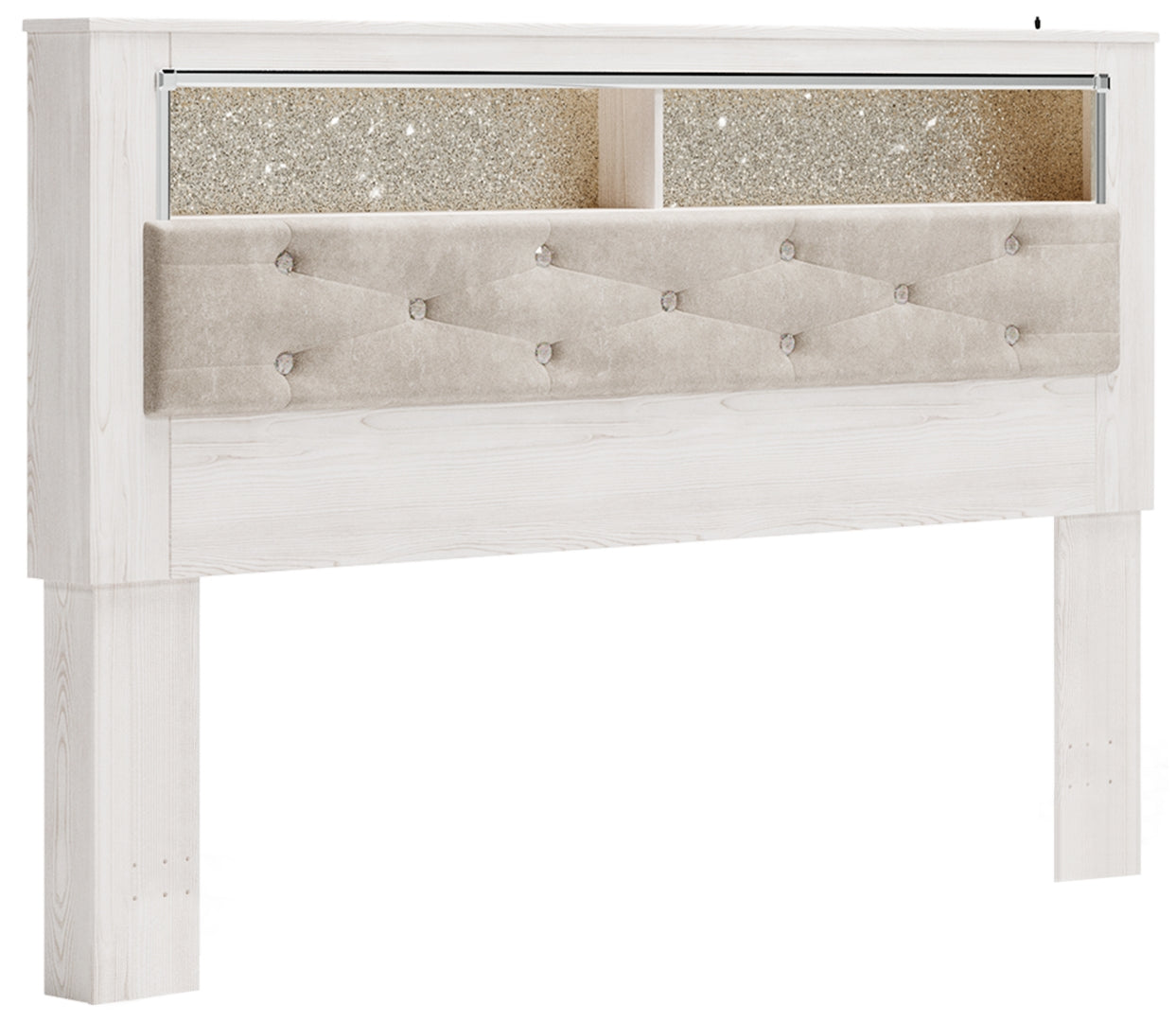 Altyra King Bookcase Headboard Bed with Dresser