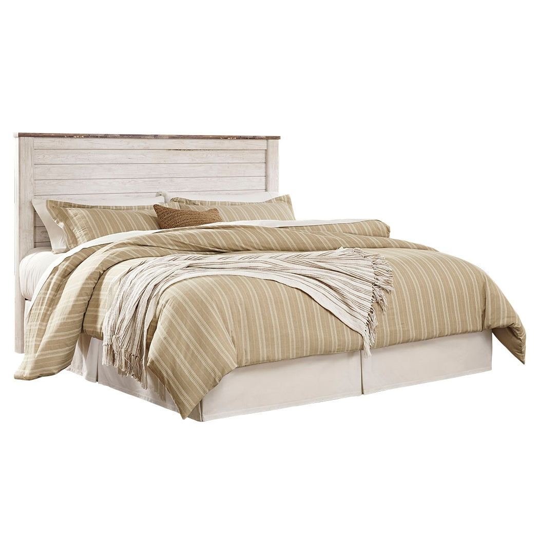 Willowton King/California King Panel Headboard Bed with Dresser