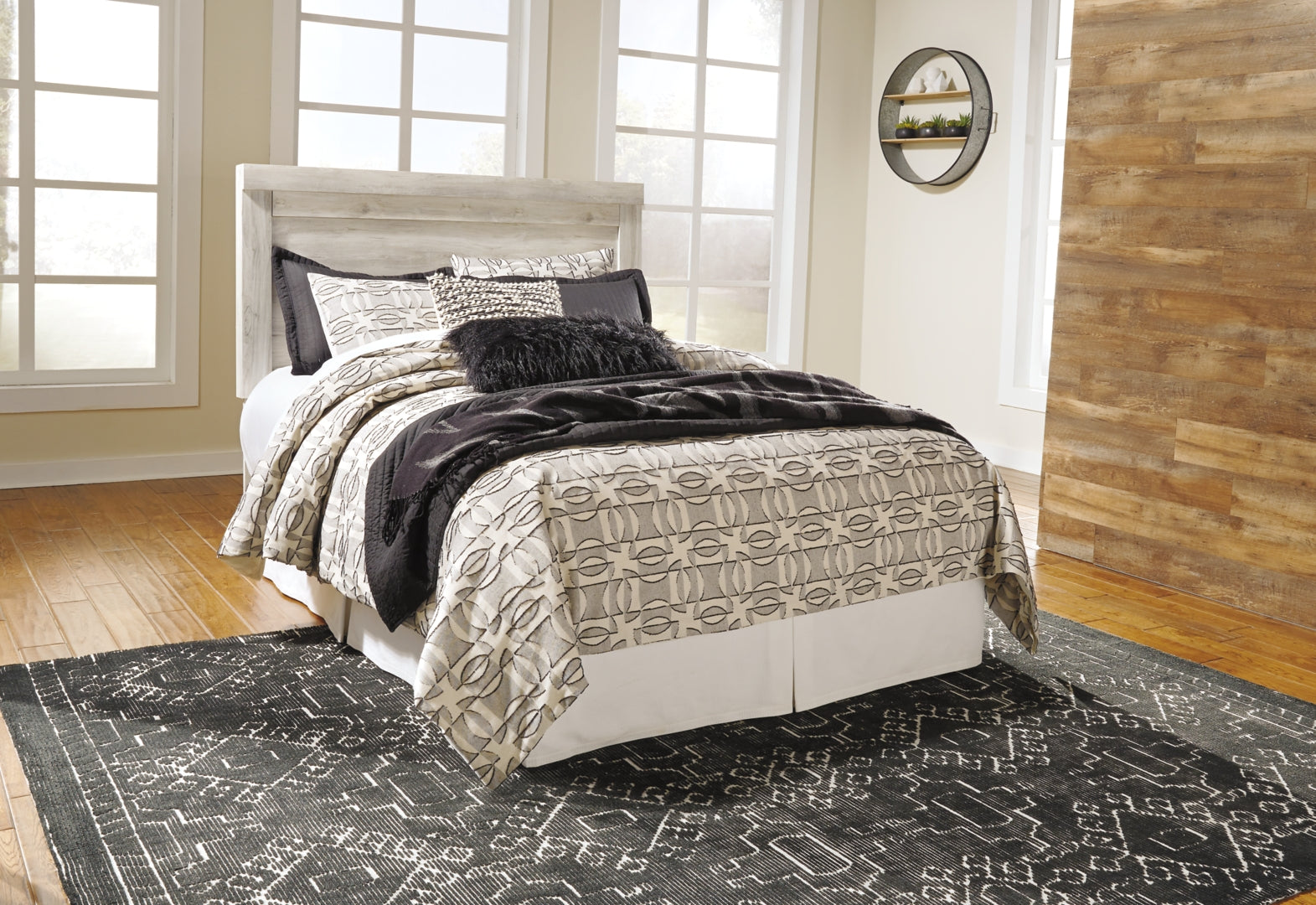 Bellaby Queen Panel Headboard Bed with Dresser