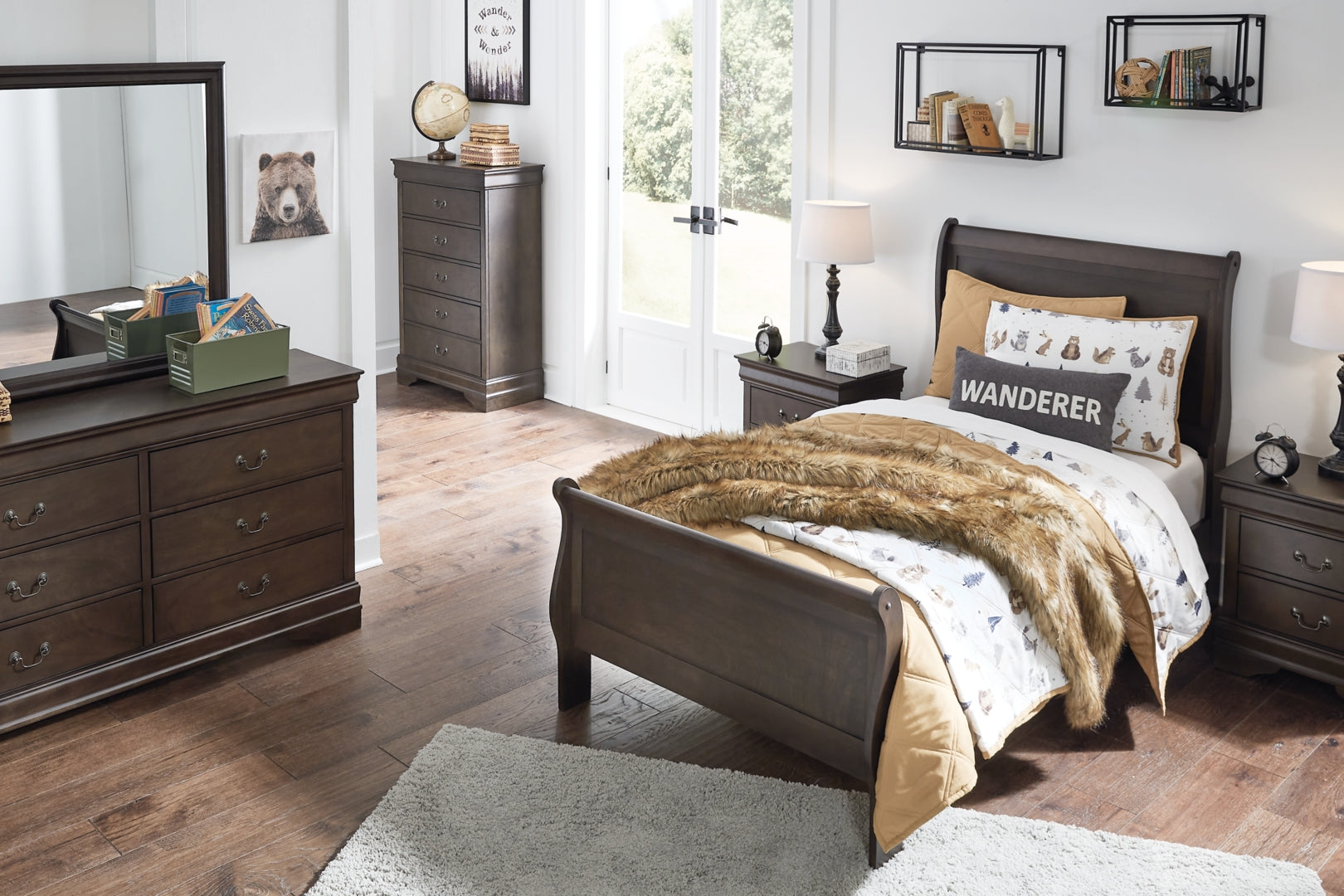 Leewarden Twin Sleigh Bed