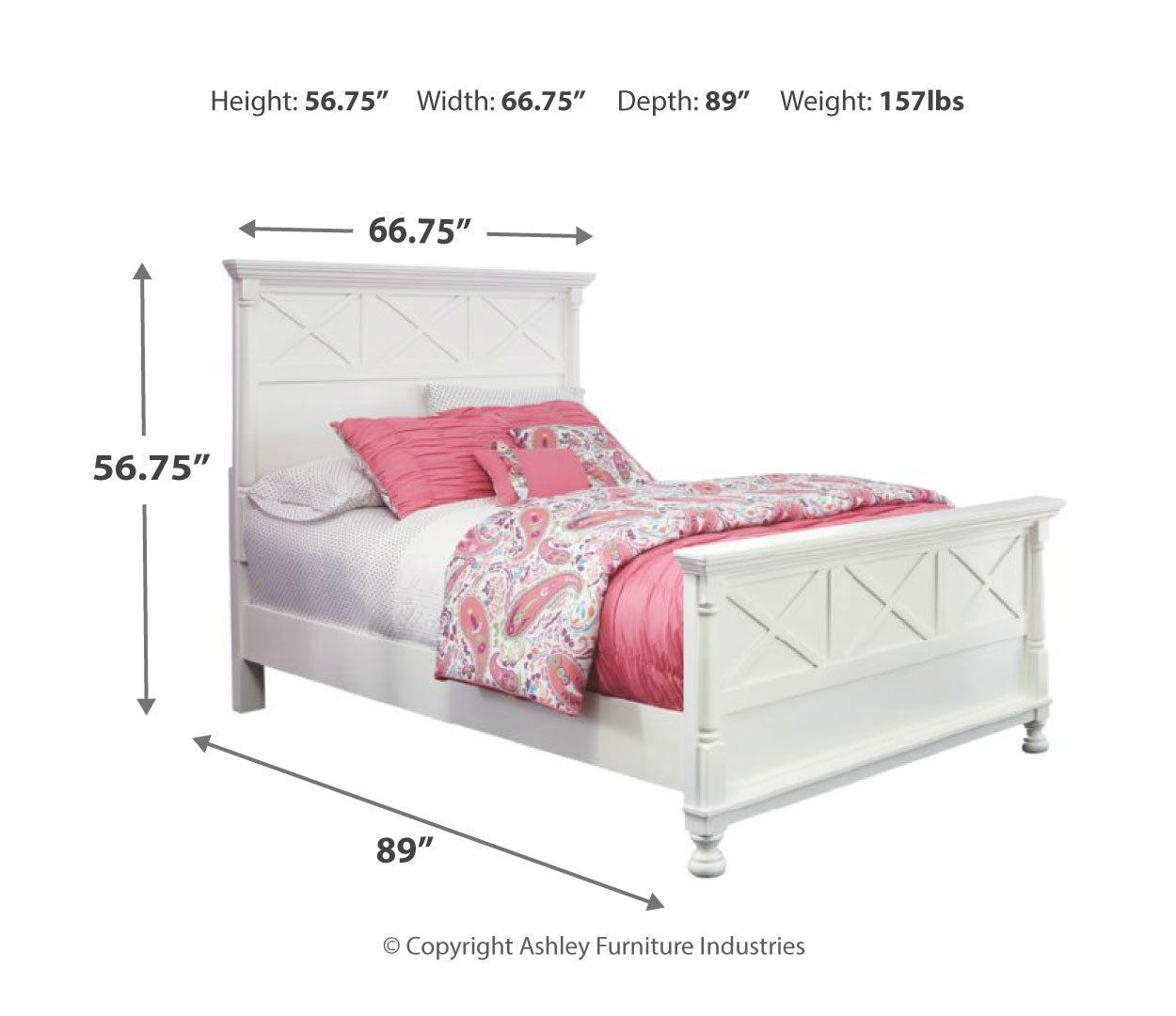 Kaslyn Queen Panel Bed