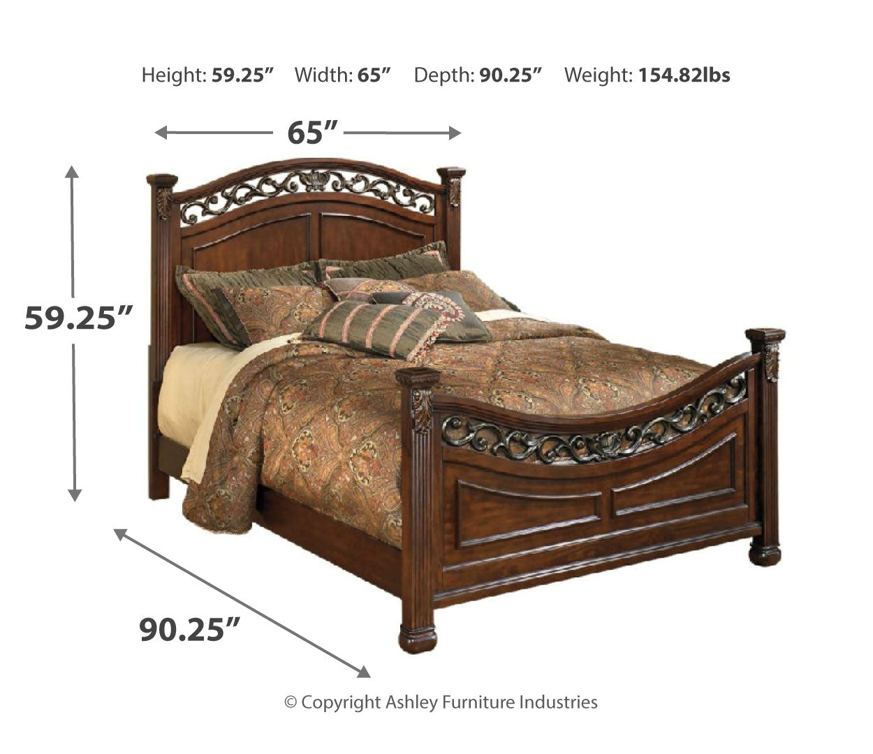 Leahlyn Queen Panel Bed