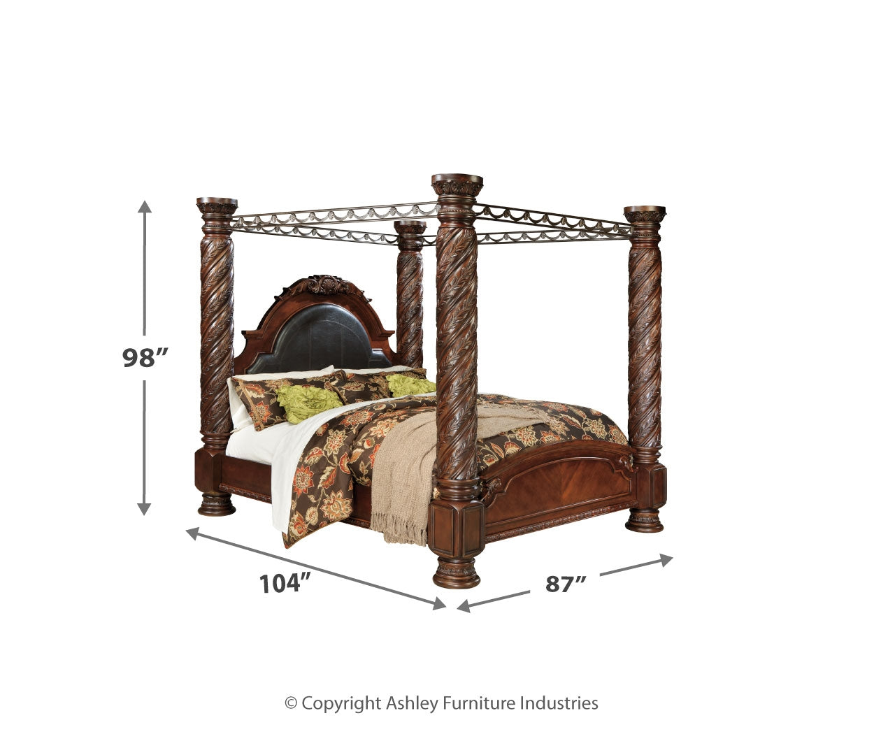 North Shore King Poster Bed with Canopy