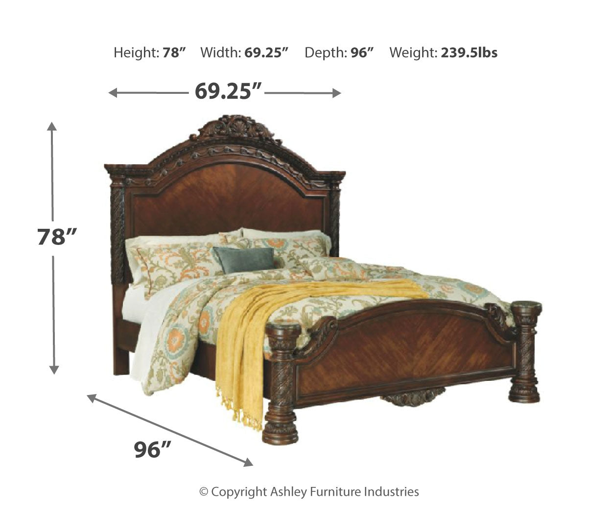 North Shore Queen Panel Bed