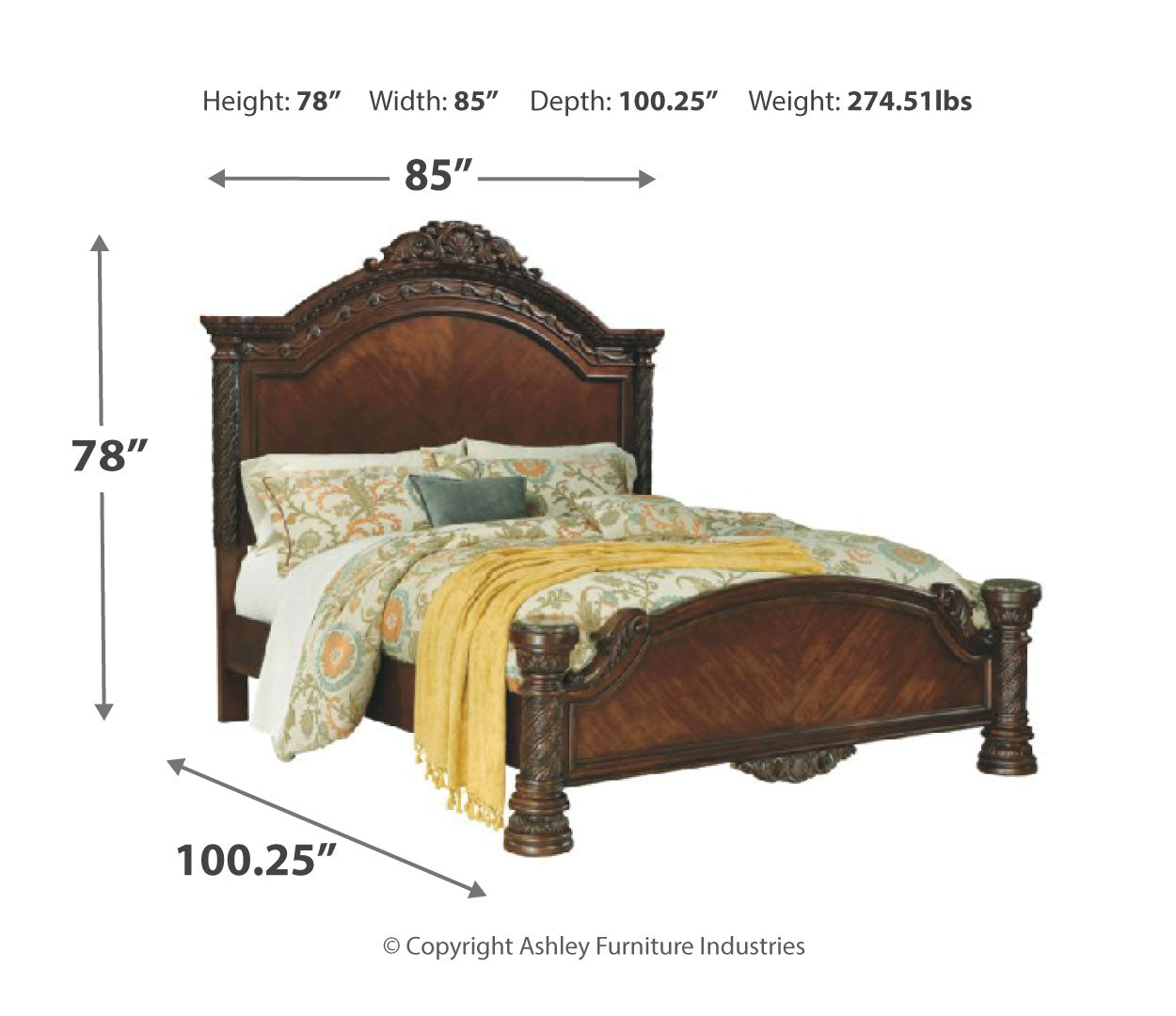 North Shore California King Panel Bed