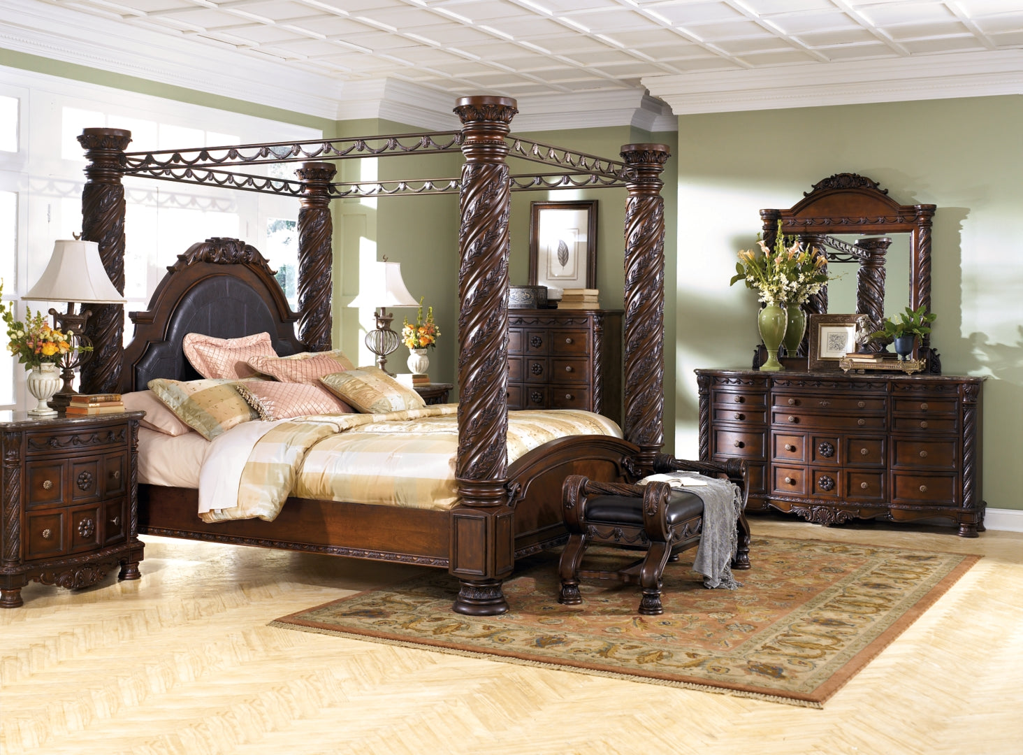 North Shore King Poster Bed with Canopy