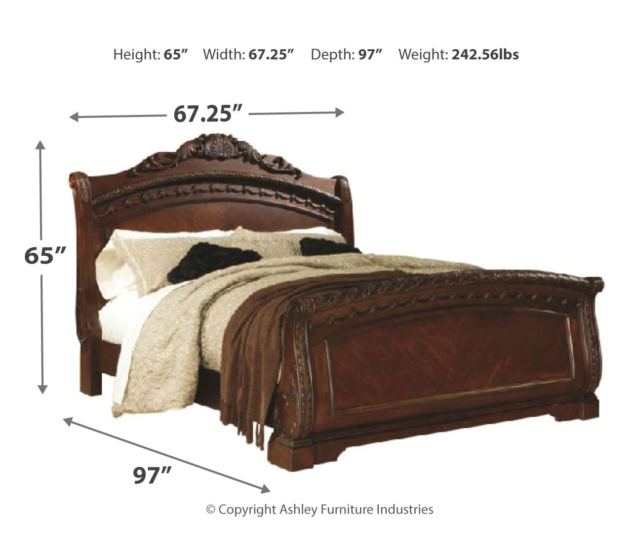 North Shore Queen Sleigh Bed