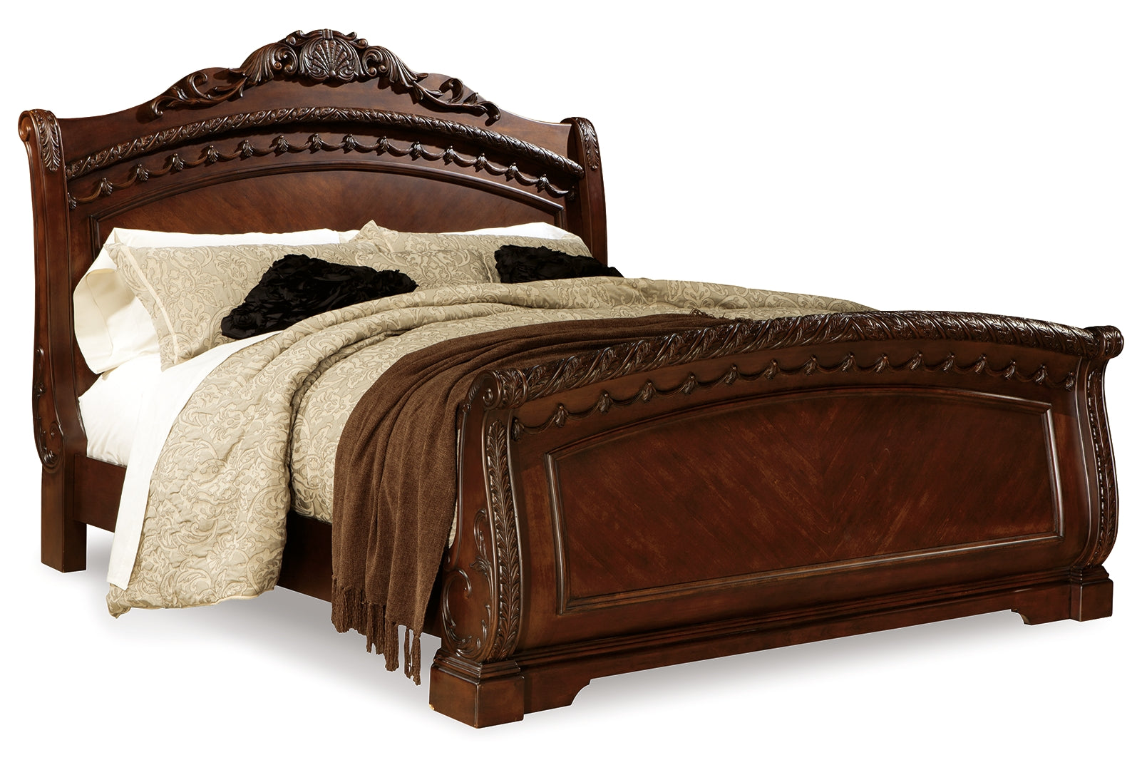 North Shore Queen Sleigh Bed with Dresser