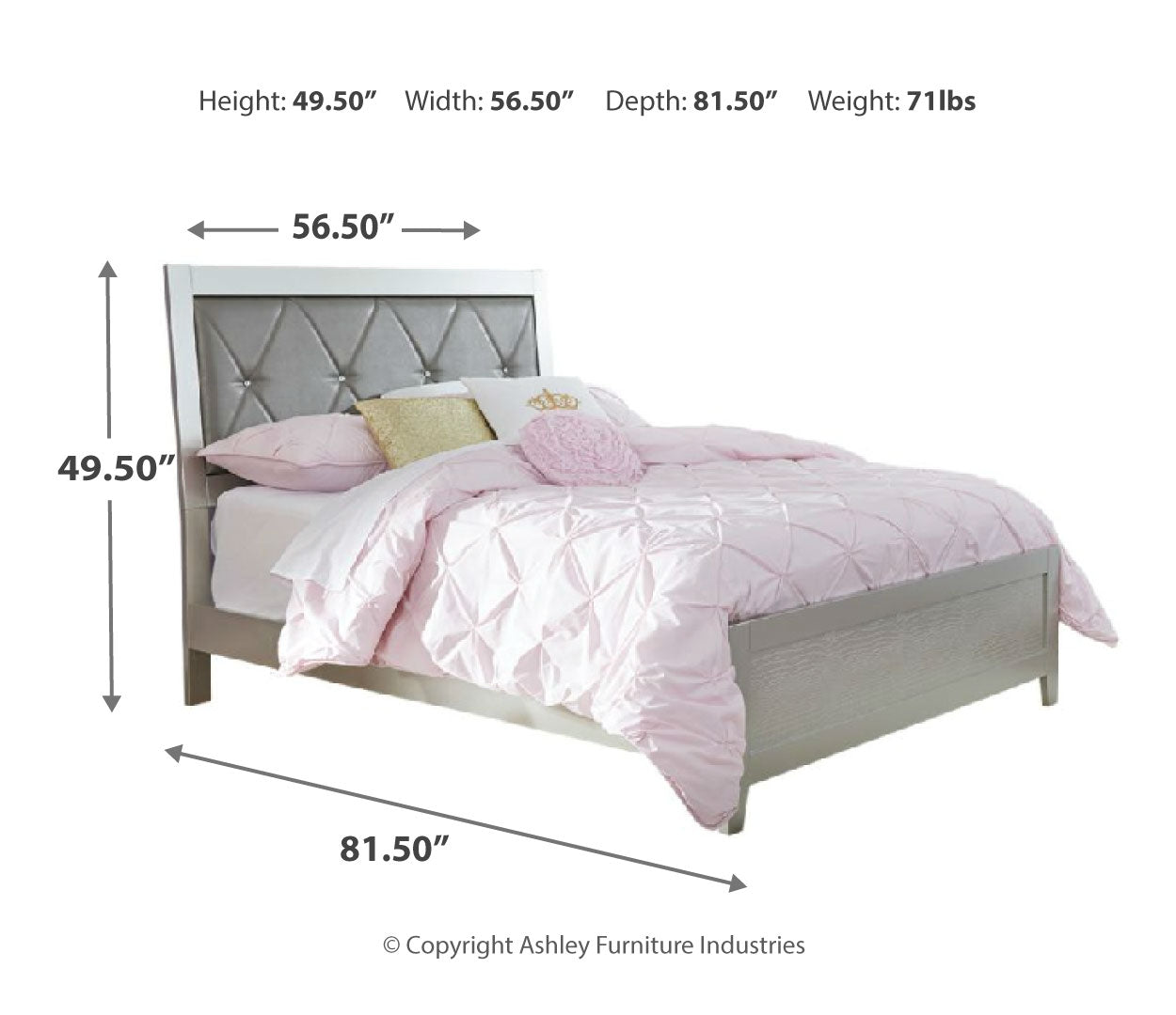 Olivet Full Panel Bed