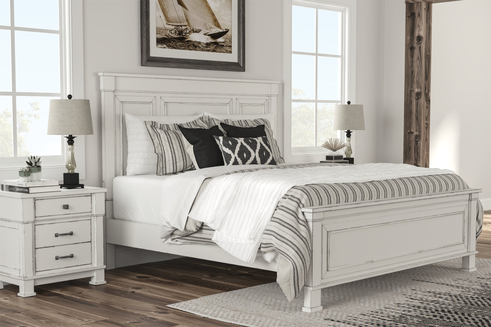 Jennily Queen Panel Bed with Dresser