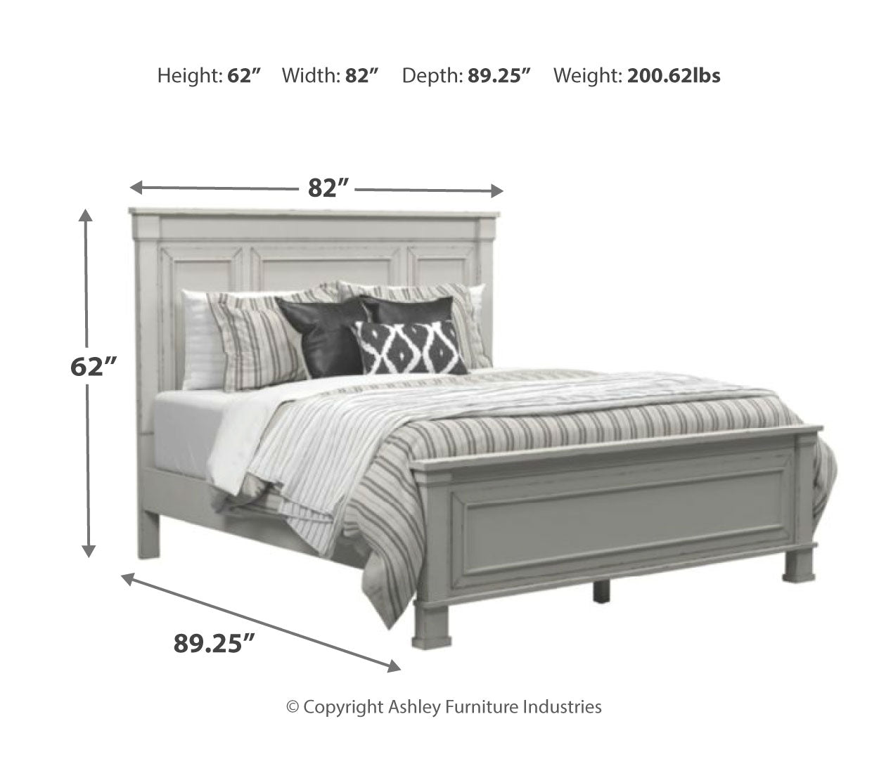 Jennily King Panel Bed with Dresser