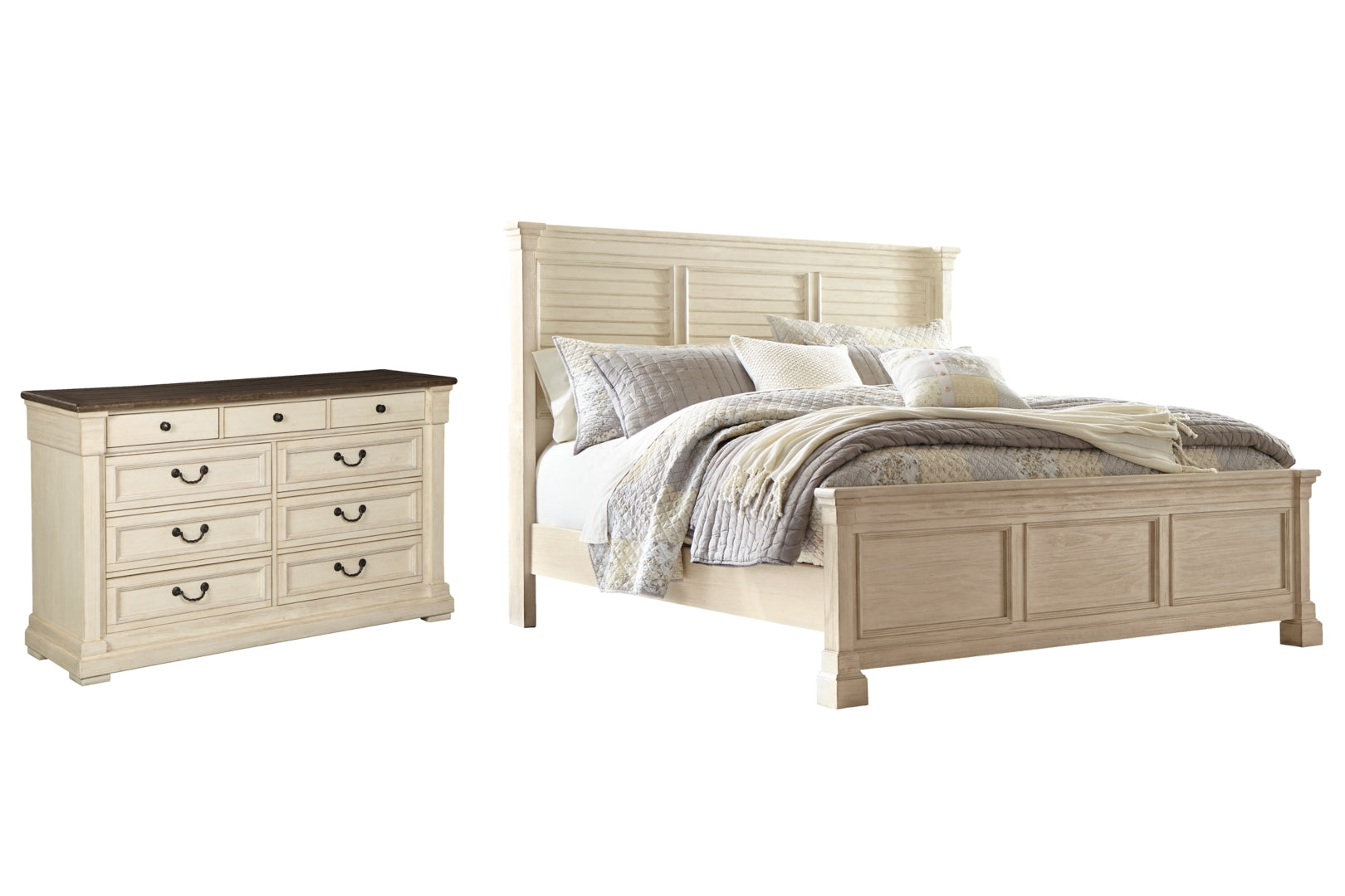 Bolanburg Queen Panel Bed with Dresser