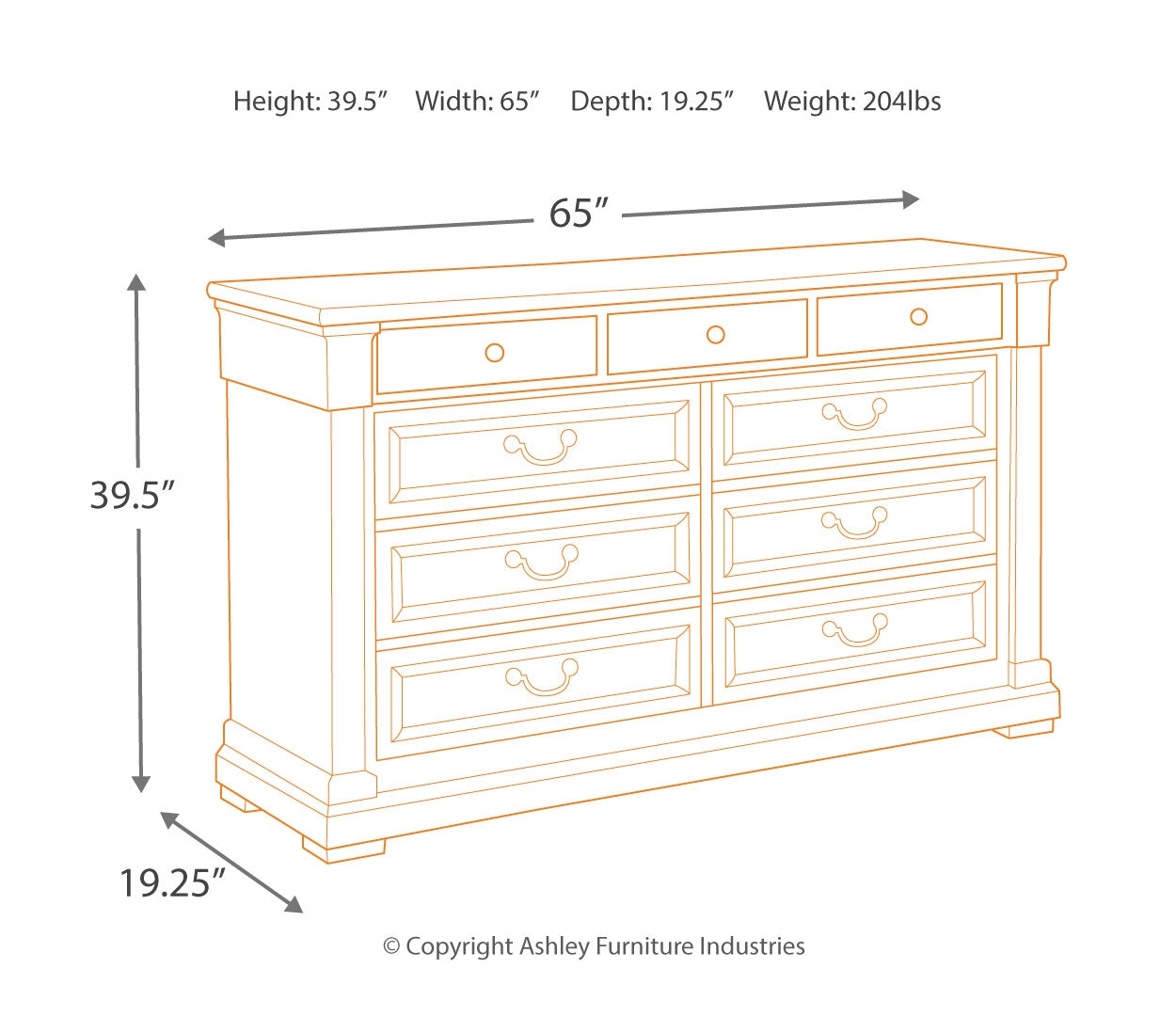 Bolanburg Dresser and Mirror