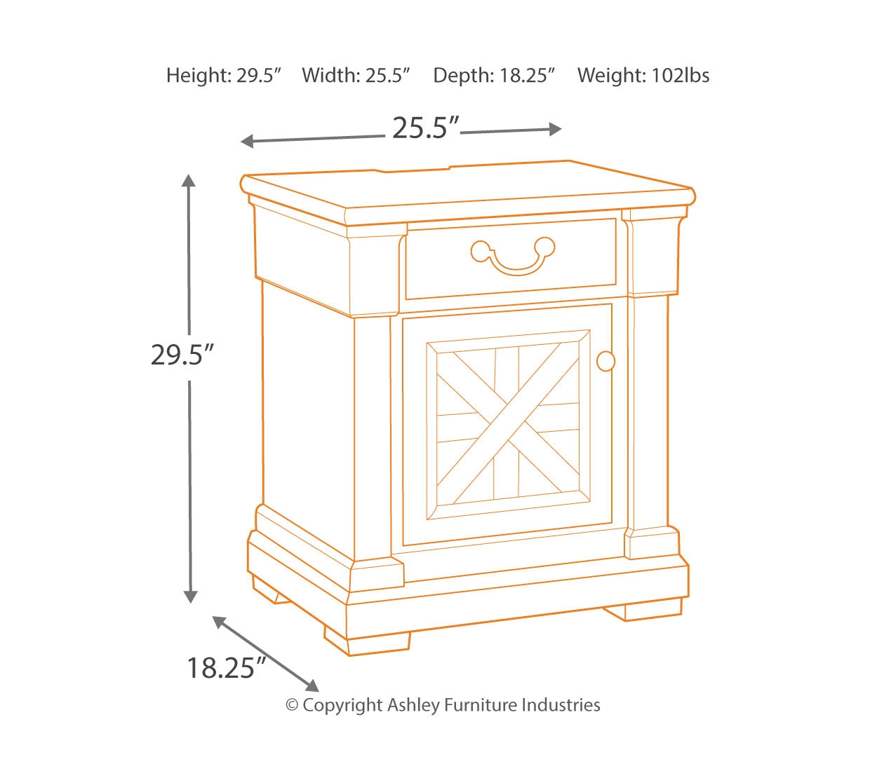 Bolanburg Nightstand