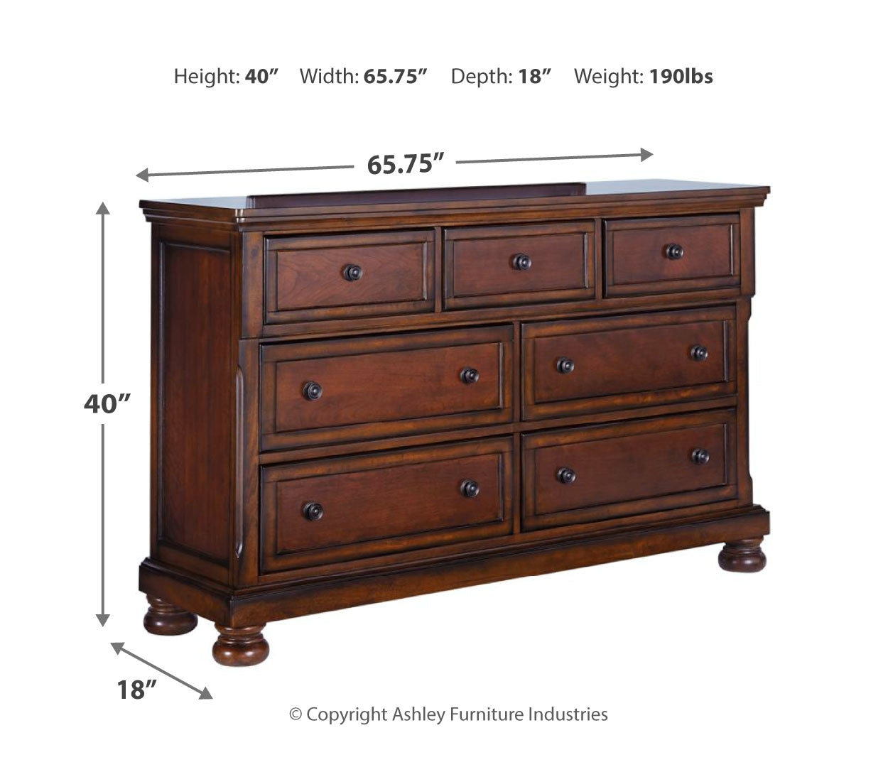 Porter King Panel Bed with Dresser