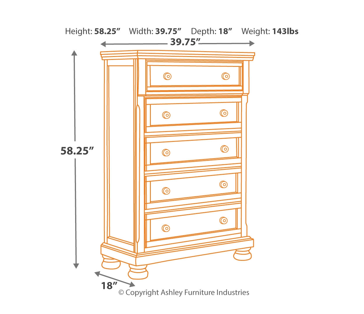 Porter Chest of Drawers