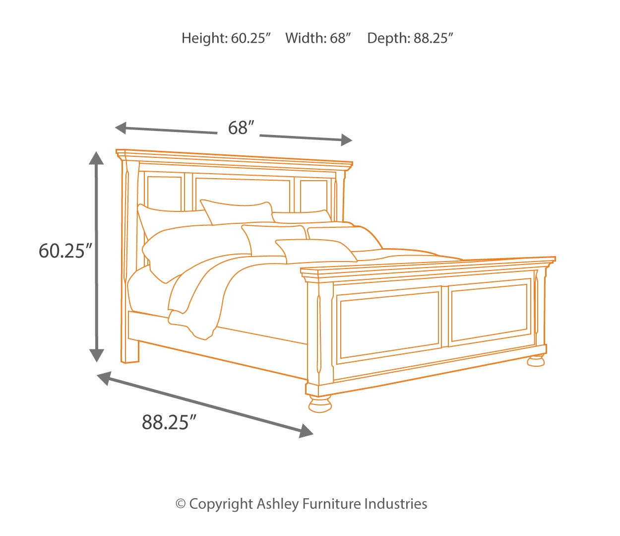 Porter Queen Panel Bed with Dresser