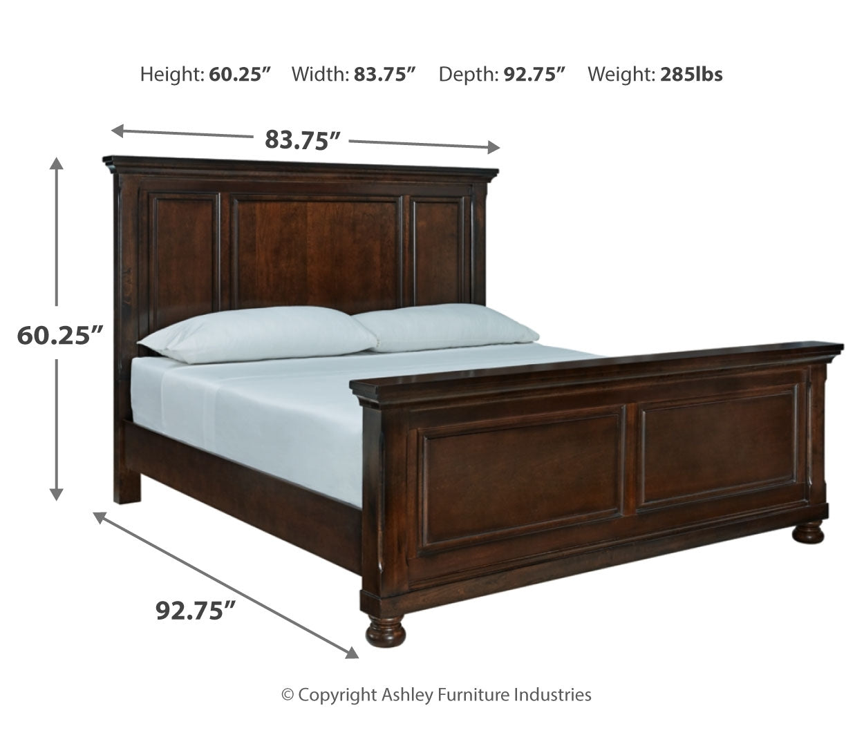 Porter California King Panel Bed with Dresser